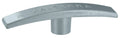 Silver Metal RV Sewer Hose Handle - Top Angle View | United RV Parts