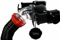 Valterra EZ Coupler 45 Degree Sewer Hose Adapter Connected to RV Dump Station - In-Use Detail | United RV Parts