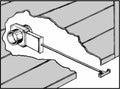 RV Waste Valve Extension Rod Installation Diagram - Cutaway View | United RV Parts
