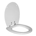 White Thetford Aqua-Magic Style II RV Toilet Seat and Cover - Side View | United RV Parts