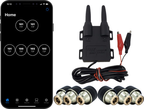 TireMinder RV Smart TPMS Complete Kit with Rhino Booster & 6 Transmitters | United RV Parts