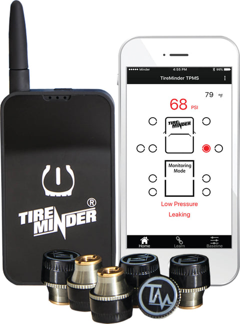 TireMinder TPMS Smartphone App Display - Real-Time Monitoring Interface | United RV Parts