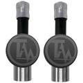 Black Metal TireMinder Flow-Through RV TPMS Transmitters 2-Pack - Front View | United RV Parts