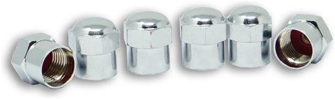 Chrome Metal TireMinder Heavy Duty Valve Stem Caps - 6 Pack Product View | United RV Parts