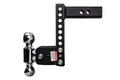 Black B&W TS10040B Ball Mount with Warning Label - Side View | United RV Parts
