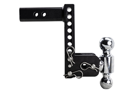 B&W TS10040B Drop Hitch with Dual Balls and Pins - Front Angle | United RV Parts