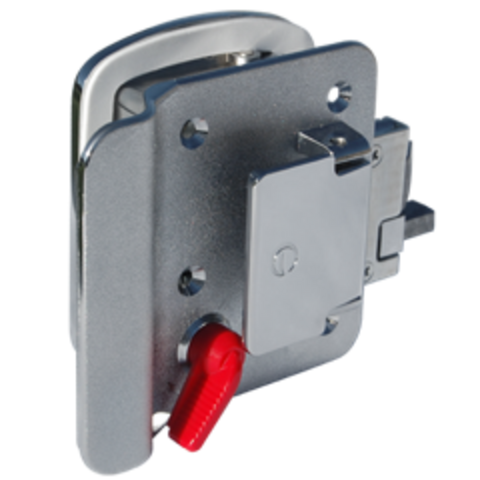 Chrome Global Link Classic Pro RV Door Lock - Back View Interior | United RV Parts