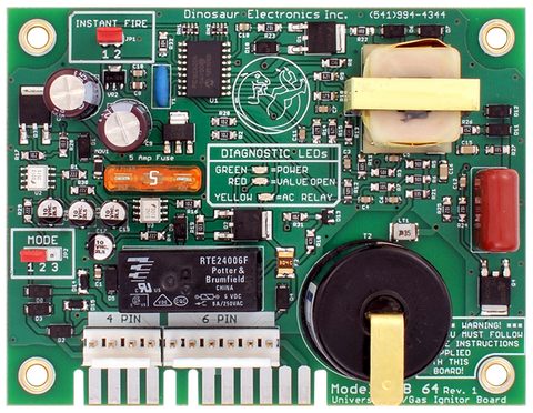 Dinosaur Electronics | Universal Ignitor Board | UIB64 | For Atwood’s® AC/Gas Water Heaters