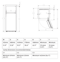 InVision RV Refrigerator Dimensions Specifications Chart | United RV Parts