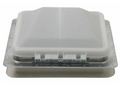 White Ventline Manual Roof Vent Closed Top View V2092-501 | United RV Parts