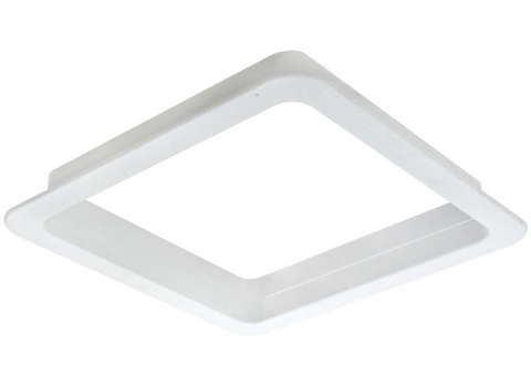 White Ventline RV Roof Vent Ceiling Garnish VA0445-35 - Angled View | United RV Parts