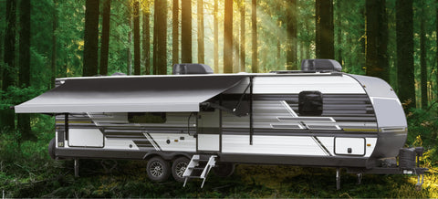 Velarium | Universal Cut-to-Fit Awning Fabric | VAF022003 | Charcoal Reverse Fade | 22'