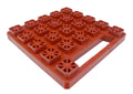 Red Plastic StayPut Stackers Single Level - Angled View | United RV Parts