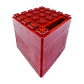 Red Plastic StayPut Stackers Multi-Level Stack - Side Profile | United RV Parts