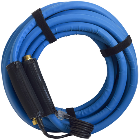 Valterra | 50’ Heated Fresh Water Hose | W01-6350 | Heated | 5/8 Inch Diameter | 50 Foot Length | Rated To -20 Degrees Fahrenheit  | Blue