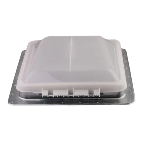 White Ventline V2119-601-00 Powered Roof Vent - Three Quarter View | United RV Parts