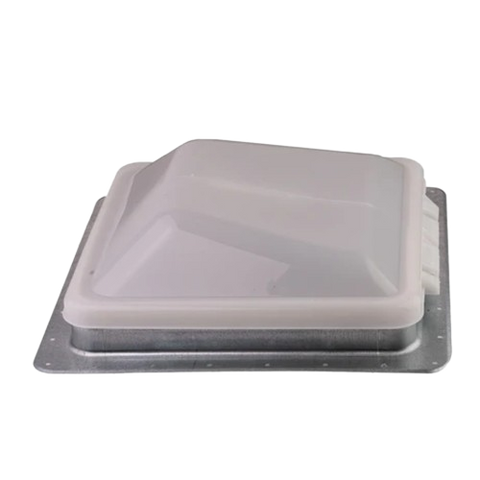 White Ventline Powered Roof Vent with Fan - Side Profile View | United RV Parts
