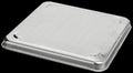 Silver Metal RV Vent Lid - Top Closed View | United RV Parts