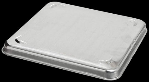 Silver Metal RV Vent Lid - Top Closed View | United RV Parts