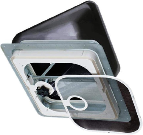 Smoke Ventline V2092-503-00 Non-Powered Roof Vent 14x14 - Open View | United RV Parts