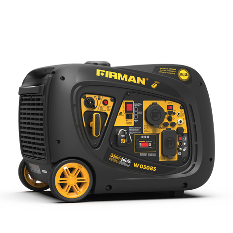 Grey FIRMAN W03083 3000W Inverter Generator - Side View | United RV Parts