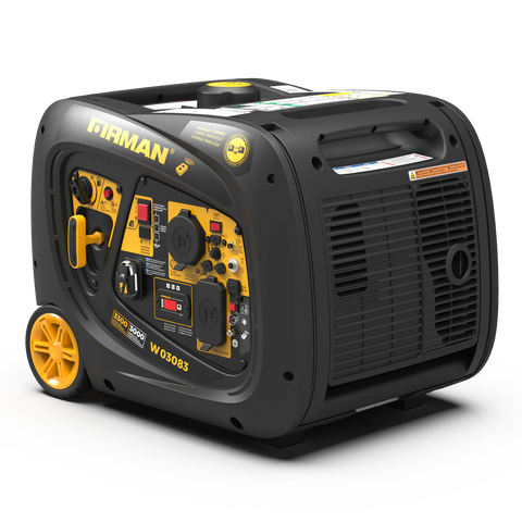FIRMAN W03083 3000W Inverter Generator - Rear Angle View | United RV Parts