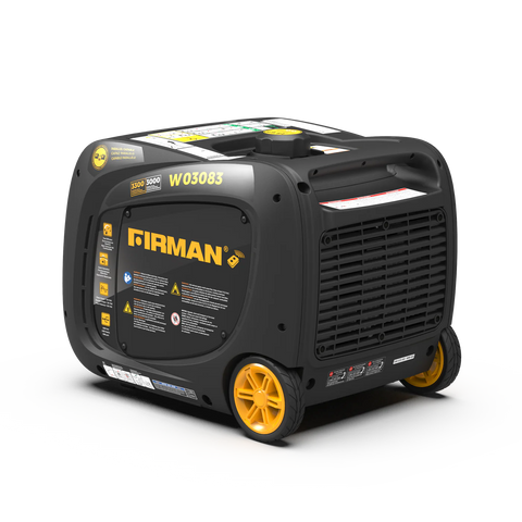 Grey FIRMAN W03083 3000W Generator - Safety Label Detail View | United RV Parts