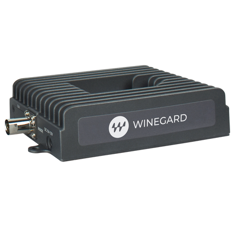 Black Winegard RangePro WB-1035 Indoor Signal Booster Unit - Top View | United RV Parts