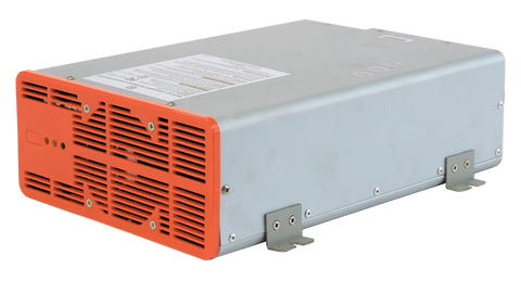 WFCO WF-68100-AD Power Converter - Left Side Profile with Mount Brackets | United RV Parts
