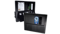 Black WFCO Auto-Detect Power Center - Open and Closed View Comparison | United RV Parts