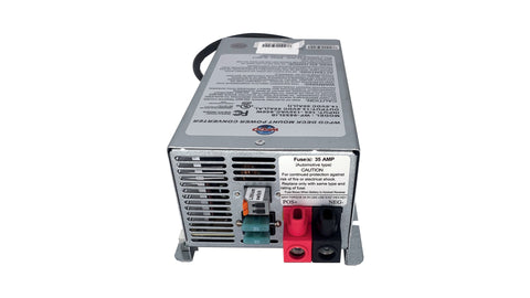 WFCO WF-9835-AD Converter Charger with Specifications Label - Side View | United RV Parts