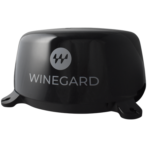 Black Winegard ConnecT 2.0 4G LTE WiFi Extender WF2-435 - Side Angle | United RV Parts
