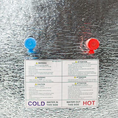 Dometic Water Heater Exterior Panel - Cold and Hot Water Connection Valves | United RV Parts