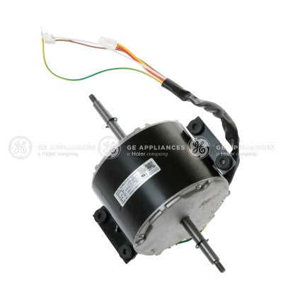 Black GE Appliances AC Fan Motor WJ94X25405 with Wiring Harness - Front Angle | United RV Parts