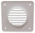 White Plastic Battery Box Vent Louver - Back View | United RV Parts