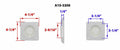 Valterra A10-3300 Battery Box Vent - Dimension Diagram | United RV Parts