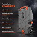 Camco Rhino Tank Features Diagram - Side View with Labels | United RV Parts