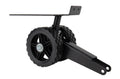 Black Rubber Steerable Wheels for Rhino Tote Tank - Close-Up Detail | United RV Parts