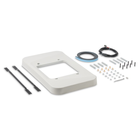White Dometic CoolAir RTX Installation Kit Components - Complete Set View | United RV Parts
