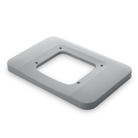 Grey Dometic RTX Installation Kit Frame Cover - Angled View | United RV Parts