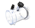 Clear Polycarbonate Camco Dual Flush RV Sewer Hose Rinser - Side Profile with Dual Ports | United RV Parts