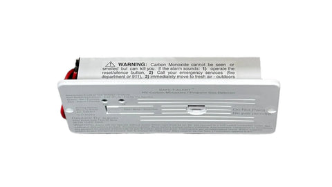 White Safe T Alert 35 Series Alarm - Bottom Safety Label View | United RV Parts