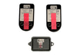 Black Magnetic Tank Sensors with Red Adhesive Strips - Back View Detail | United RV Parts