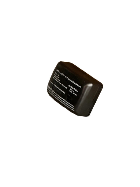 Black Safe-T-Alert Propane Gas Detector - Angled Label Detail | United RV Parts