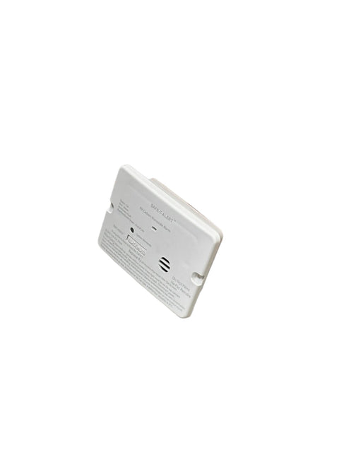 White Flush Mount CO Alarm - Rear Installation View | United RV Parts