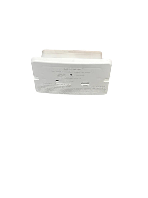 White MTI Industries Dual LP/CO Alarm - Flush Mount Installation View | United RV Parts