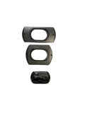 Black RV Safe CO Propane Alarm with Universal Mounting Brackets - Components View | United RV Parts