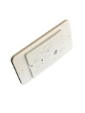 White MTI Carbon Monoxide Alarm - Side Angle View | United RV Parts