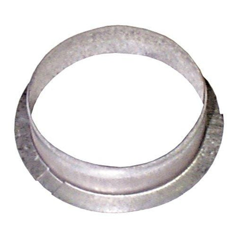 White Metal RV Furnace Duct Collar - Side View | United RV Parts