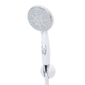 White Camco 43714 Handheld RV Shower Head with On/Off Switch and Wall Mount Holder - Front View | United RV Parts